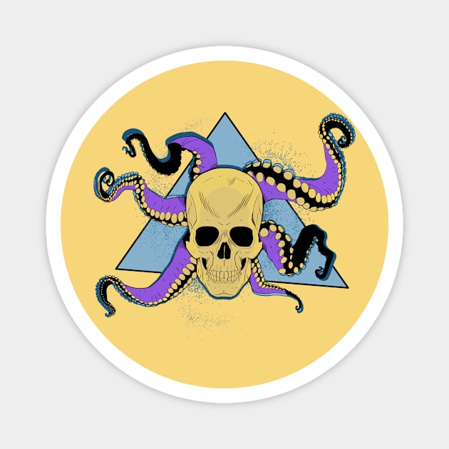 Skulltopus Color Magnet by Totu